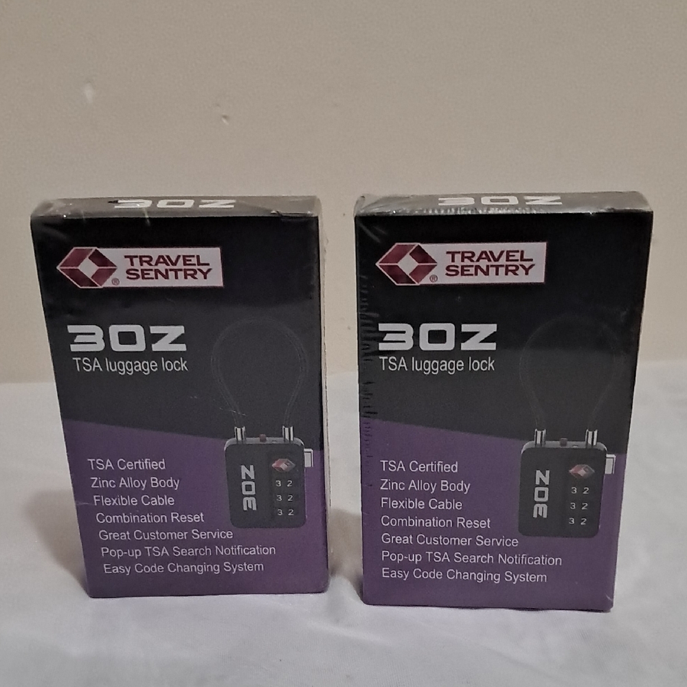 30Z TSA Luggage Lock - Purple (Set of 2)